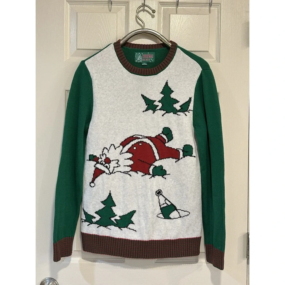 ugly christmas sweater Santa‎ Size M